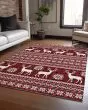 Wonderland WN28 Red Area Rug