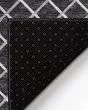 York YO1 Black Area Rug