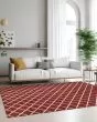 York YO1 Red Area Rug