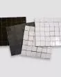 Zagora Charcoal Glossy Glazed Ceramic 2"x2" Mosaic Tile