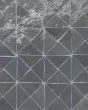Zagora Charcoal Glossy Glazed Ceramic Triangle Mosaic Tile