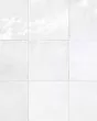 Zagora Neige Blanc Glossy Glazed Ceramic 4x4" Field Tile