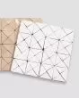 Zagora Neige Blanc Glossy Glazed Ceramic Triangle Mosaic Tile