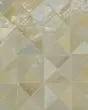 Zagora Vert Gris Glossy Glazed Ceramic Triangle Mosaic Tile