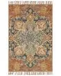Zharah ZR-10 Rust/Blue Area Rug