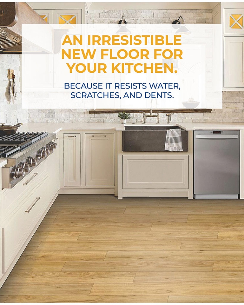 AN IRRESISTIBLE NEW FLOOR FOR YOUR KITCHEN.