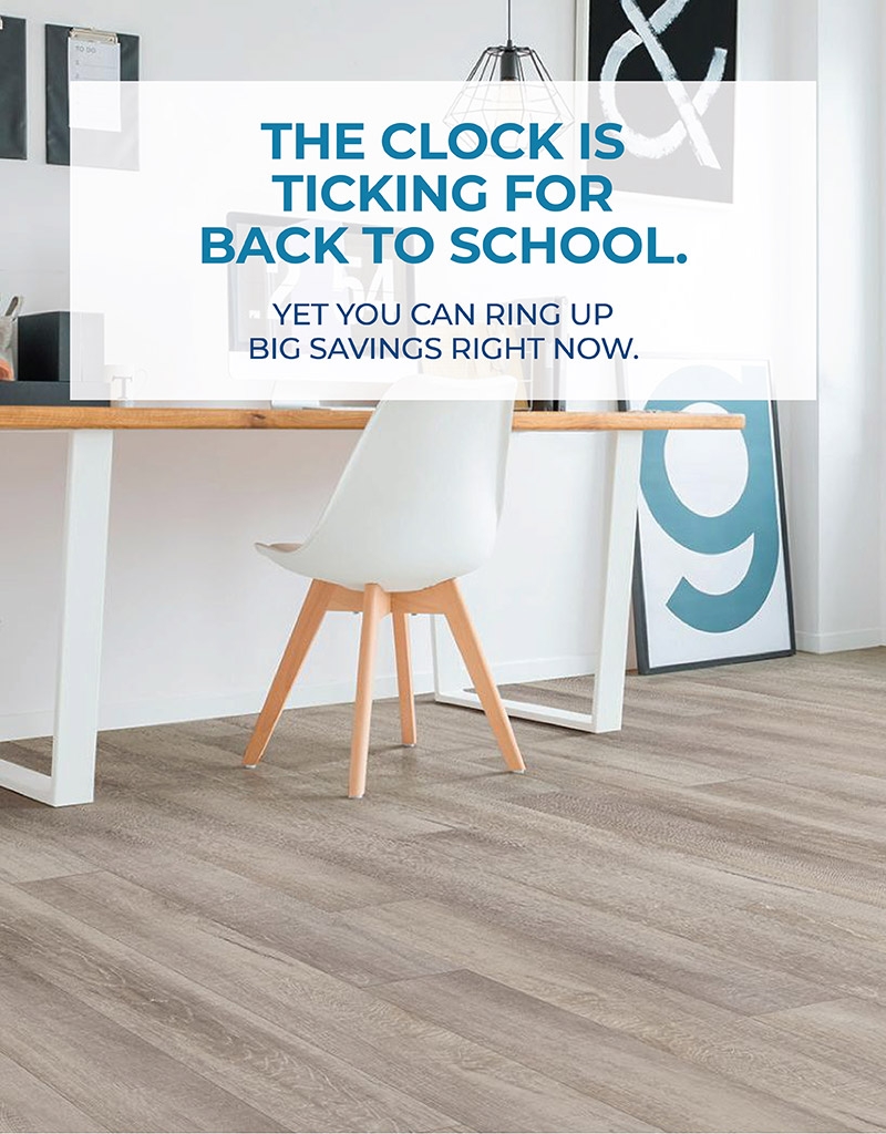 THE CLOCK IS TICKING FOR BACK TO SCHOOL.