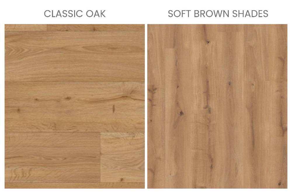 Classic Oak and Soft Brown Shades