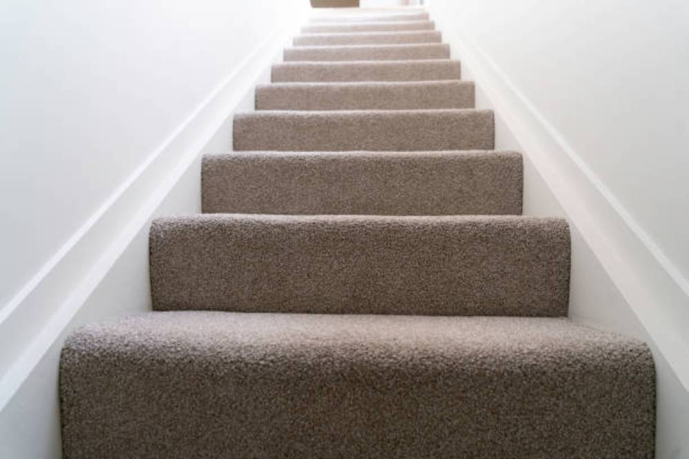 Open Stair Carpet Installation