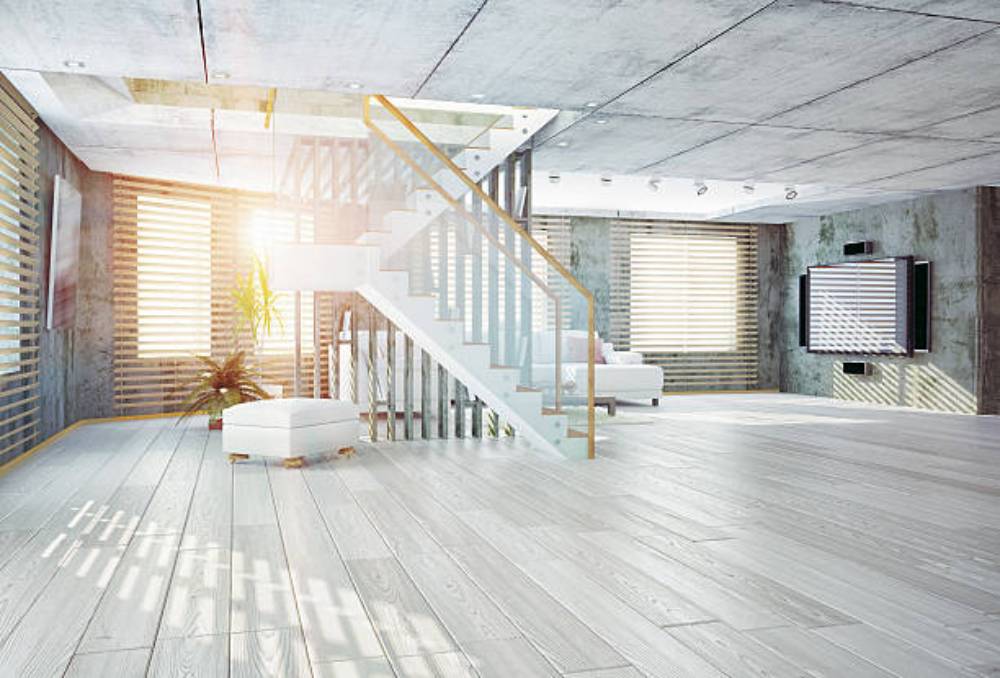 Wide and Long Planks Create a Seamless Look