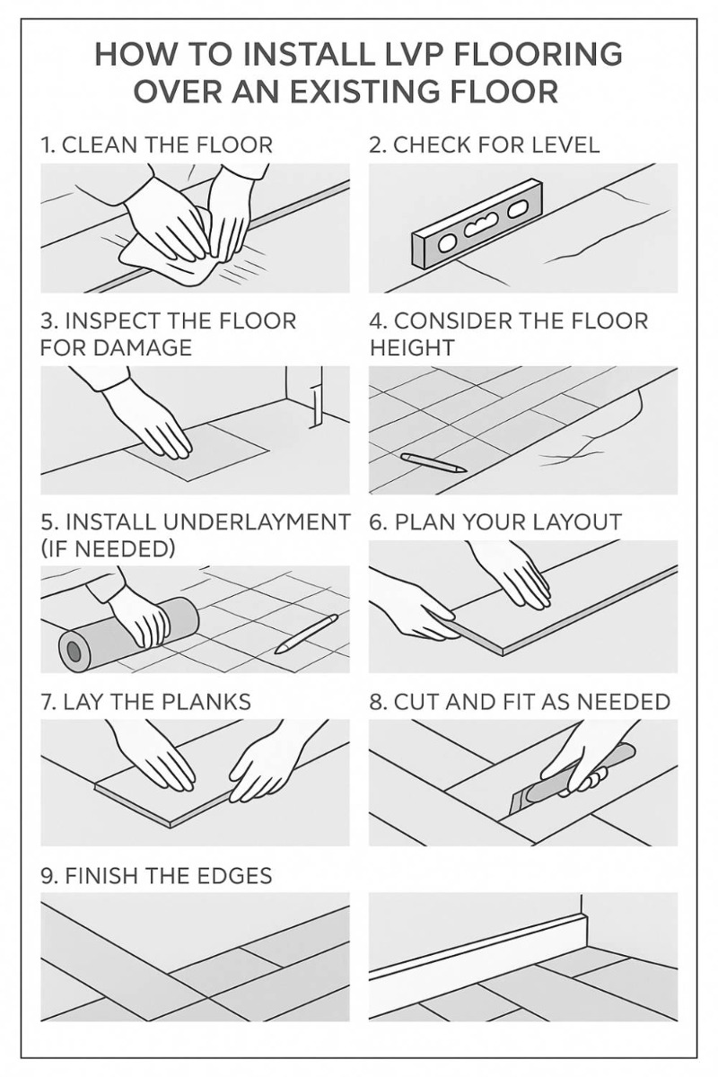 Install the LVP Flooring