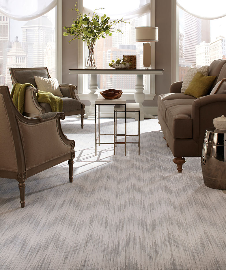 Patterned Carpet - Living Room