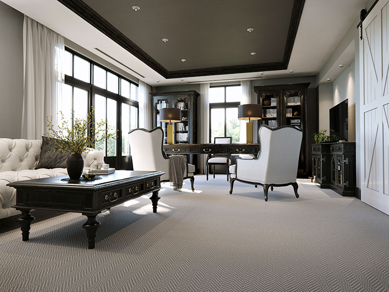 Patterned Carpet - Bedroom