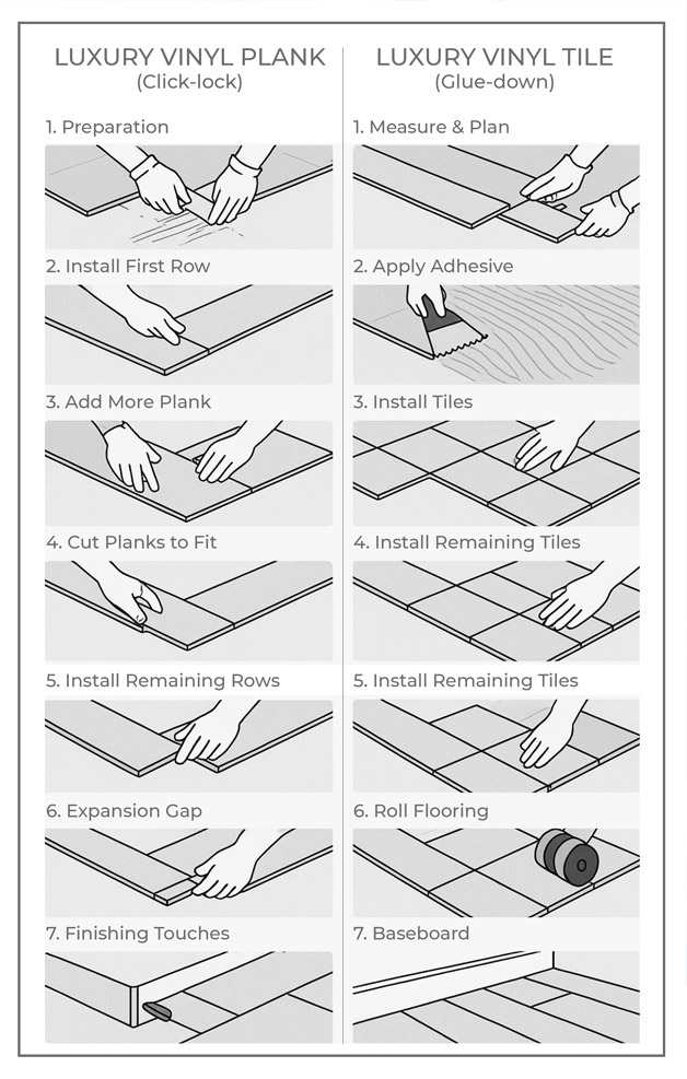 Design Options LVT and LVP