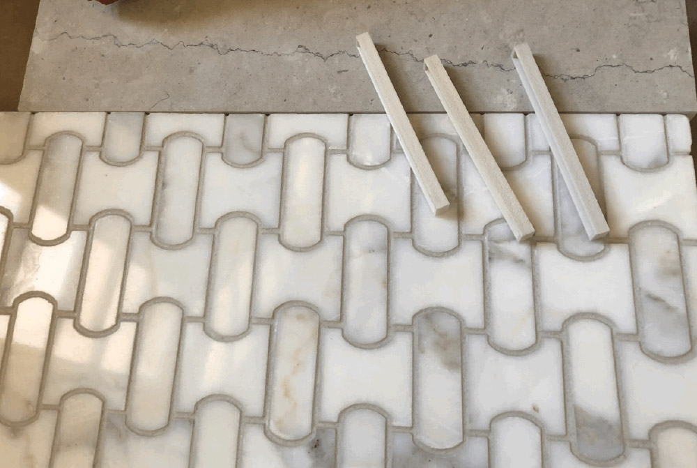 Tile grout color strategies