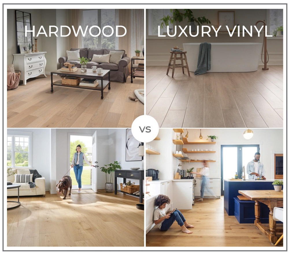 Choosing between lvf and hardwood floors