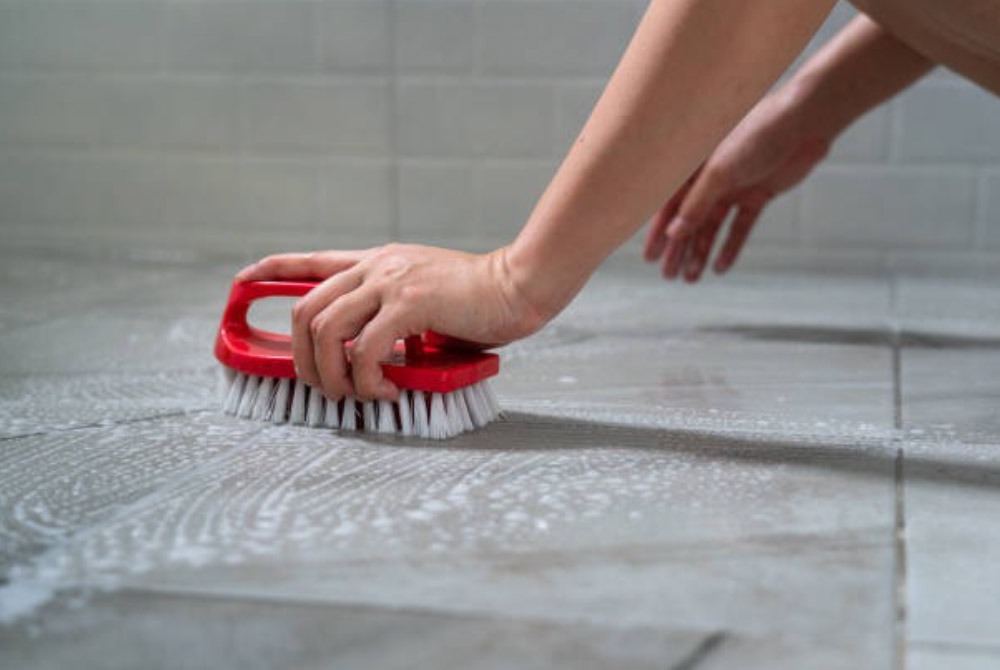 Daily and weekly tile floor cleaning