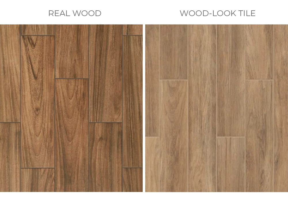 Types of tile flooring - wood look