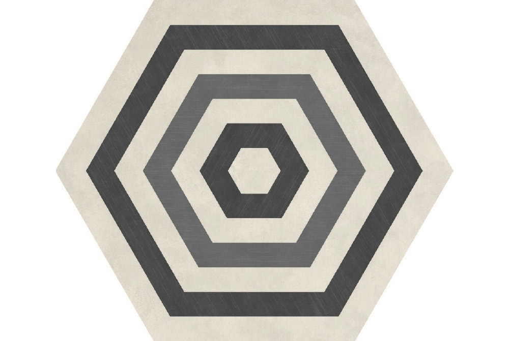 Types of tile flooring - geometric round